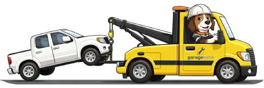 Tow truck illustration representing fleet maintenance support